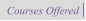 Courses Offered
